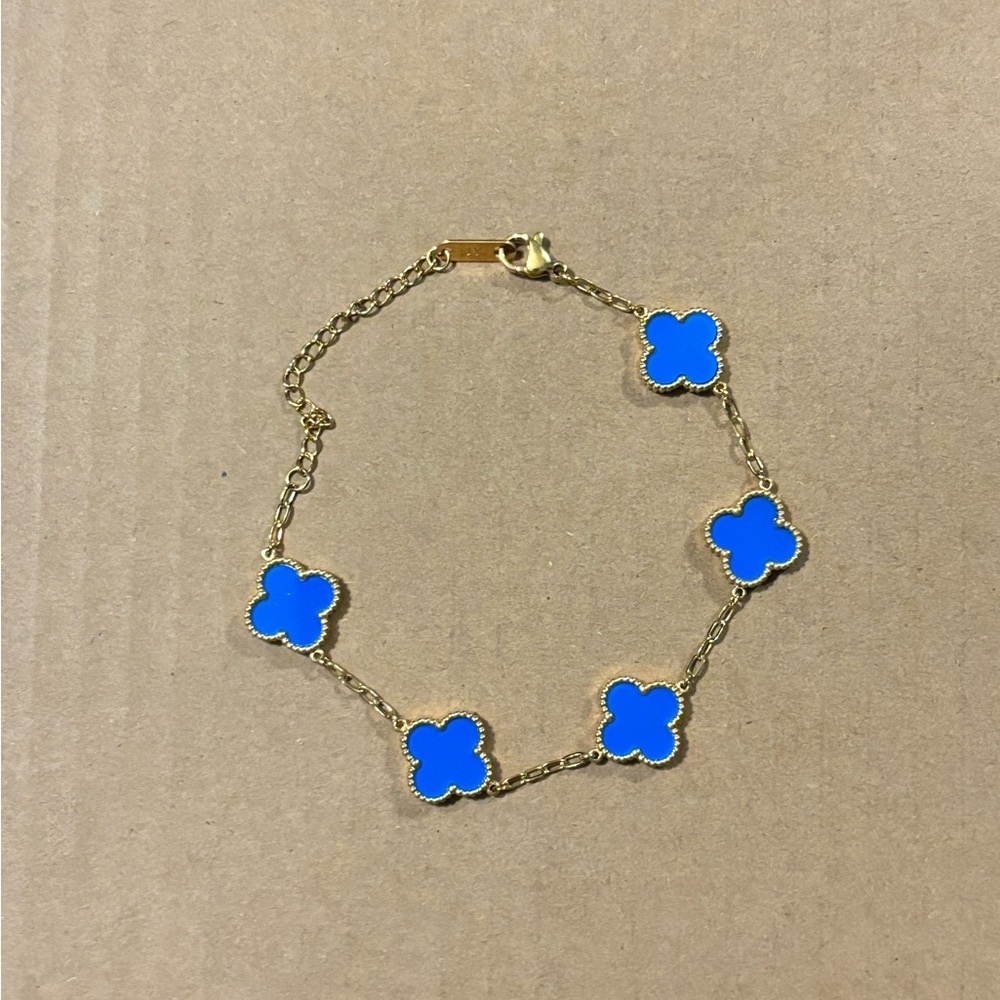 18K Gold Plated Flower Bracelet
